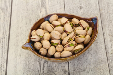Pistachio nuts heap