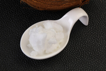 Dietary Coconut oil in the bowl
