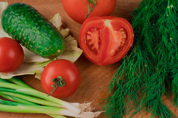 Vitamins, elements for the manufacture of salad, whole and in parts