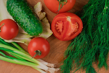 Vitamins, elements for the manufacture of salad, whole and in parts