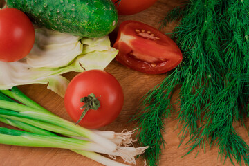 Vitamins, elements for the manufacture of salad, whole and in parts