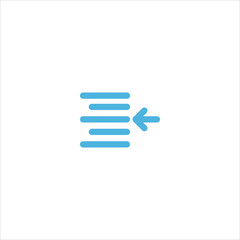 alignment text tool icon flat vector logo design trendy