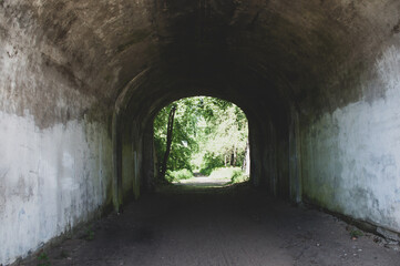 old tunnel in the park