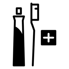 Tooth brush equipment icon