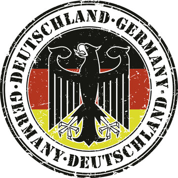 Germany grunge stamp