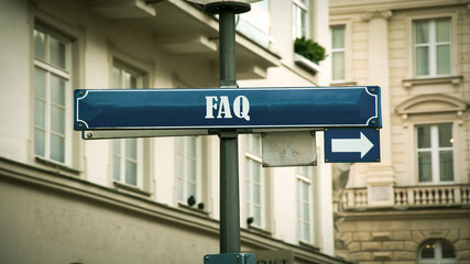 Street Sign to FAQ