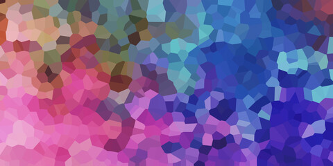 Polygonal background with different geometric figures. Template for your design, banner, flyer, business card, poster, wallpaper, brochure