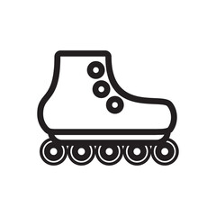 roller skate icon, sports icon vector