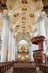 church interior ceiling fresco old