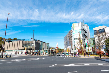 (東京都-都市風景)表参道口周辺の風景２