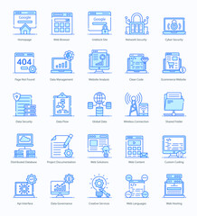 
Web Hosting In Modern Flat Style 
