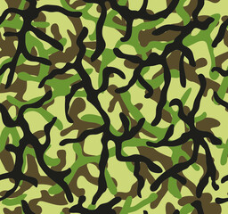 Camouflage seamless pattern.Branched shapes.