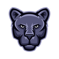 Mascot stylized cougar head.