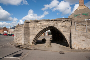 Trinity Bridge, 14th Century three-way stone arch bridge, Crowland, Lincolnshire, England - 27th...