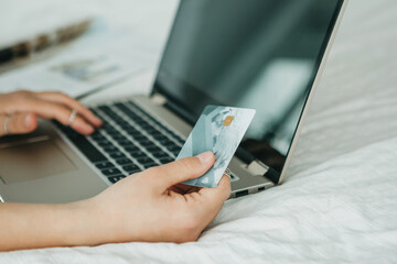 Online shopping concept.