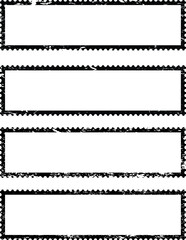 Postage stamps in grunge style. Set of textured postmarks . vector collection of vintage post marks.