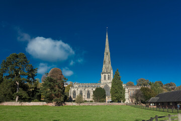 Ashbourne, Derbyshire, UK: October 2018: Saint Oswalds Parish Church