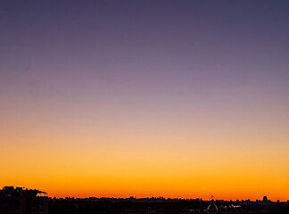 sunset over city, nice sunset sky