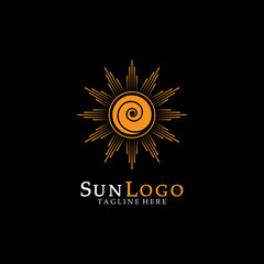 Fototapeta premium Sun Vector illustration Icon