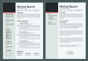 Modern and creative cv/resume template.