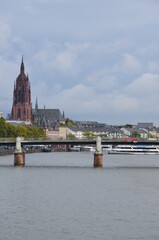 Financial district in Frankfurt am Main, Germany