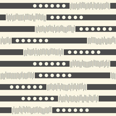 Seamless Black and White Pattern. Abstract Minimal Background
