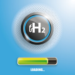 Button H2 Gas Pump Loading
