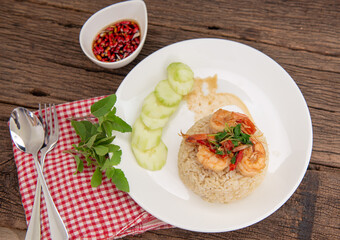 fried rice with shrimp