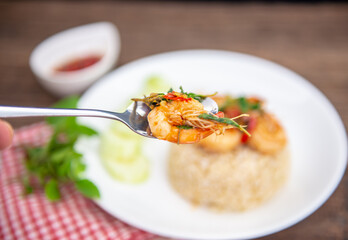 rice with shrimp