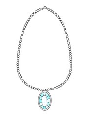 illustration of a necklace