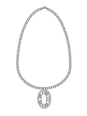 illustration of a necklace