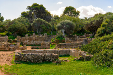 Fototapeta na wymiar Tipasa, a colonia in Roman province Mauretania Caesariensis, nowadays Algeria. UNESCO World Heritage Site