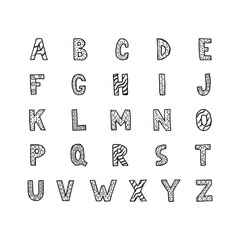 alphabet doodle scandinavian 1