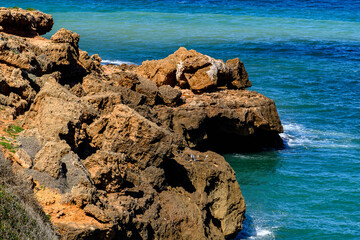 Mediterranean sea coast of Tipasa, a colonia in Roman province Mauretania Caesariensis, nowadays...