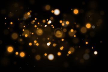 Gold abstract bokeh background.