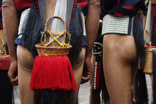 naga people during hornbill festival in kohima -nagalang-india