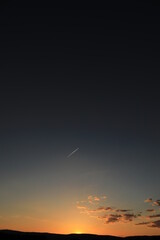 Sonnenuntergang hochkant