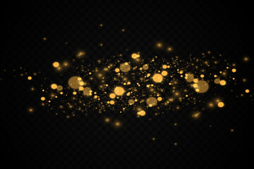 Vector eps 10 sparkling golden particles
