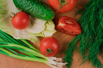 Vitamins, elements for the manufacture of salad, whole and in parts