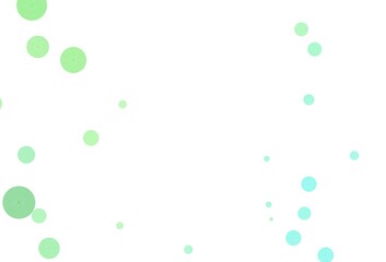 Light Green vector background with spots.