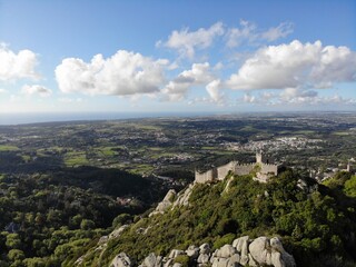 Sintra, Portugal: the Castle of the Moors (Castelo dos Mouros)