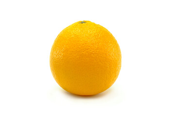 Fresh orange fruit on the white background.