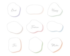 手書きの見出しやタイトルの装飾/素材/フレーム