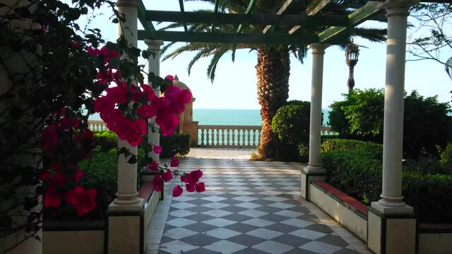  Alameda Apodaca and Marques de Comillas Gardens in Cadiz, Spain