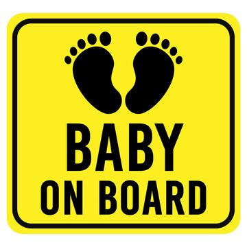 Baby on board sign sticker