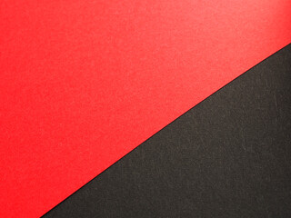 Fototapeta premium Empty red and black colored paper background texture, Two tones, Concept for image, text, design..