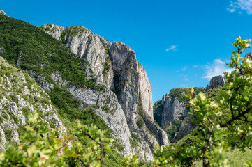 mountain landscape with blue sky