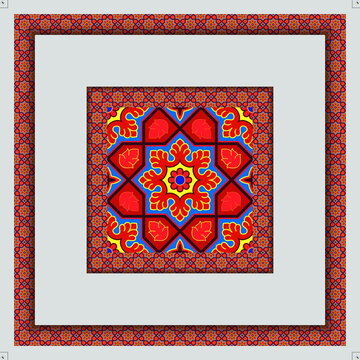 Ajrak Shawl - Sindhi Culture Fabric Pattern - Traditional Indus Valley wardrobe - print ready format. 