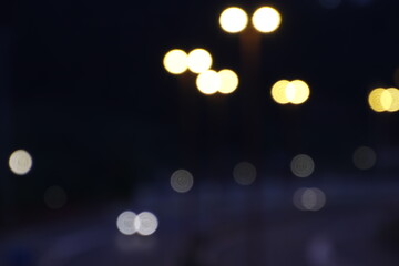 Traffic lights with bokeh effect