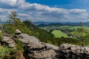 Erkundungstour durch die sächsische Schweiz an verschiedenen Orten - Sachsen/Deutschland